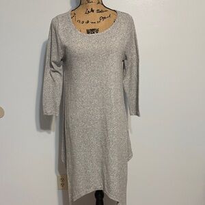 Simply Southern Light Gray Long Sleeve Dress